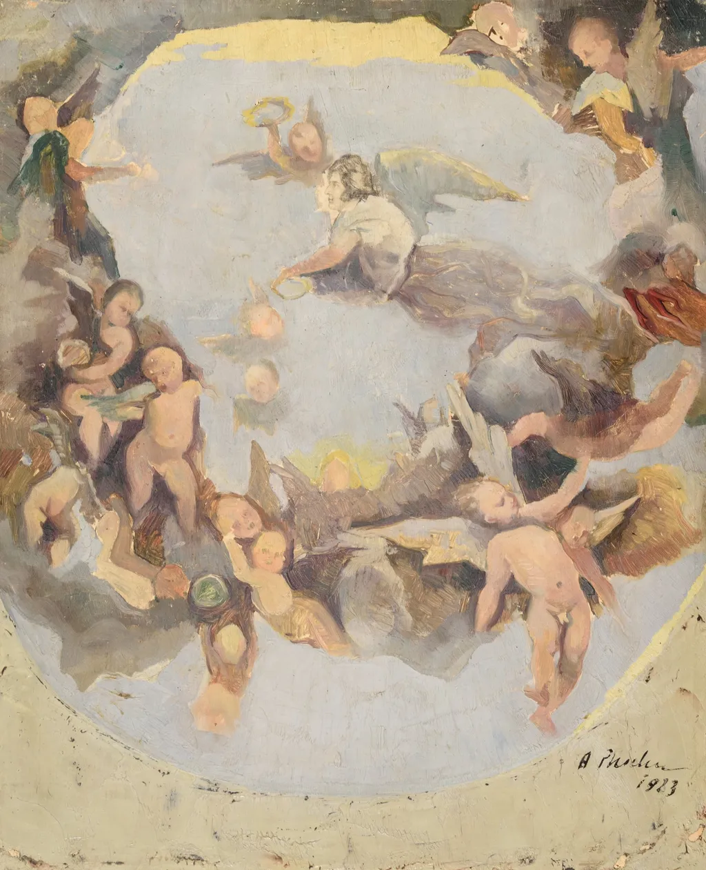 COMPOZIȚIE, by Alexandru Phoebus, 1923