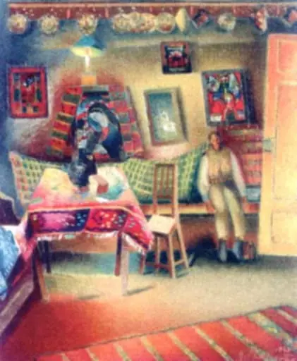 Interior românesc la Sâmbăta de Sus, by Alexandru Phoebus