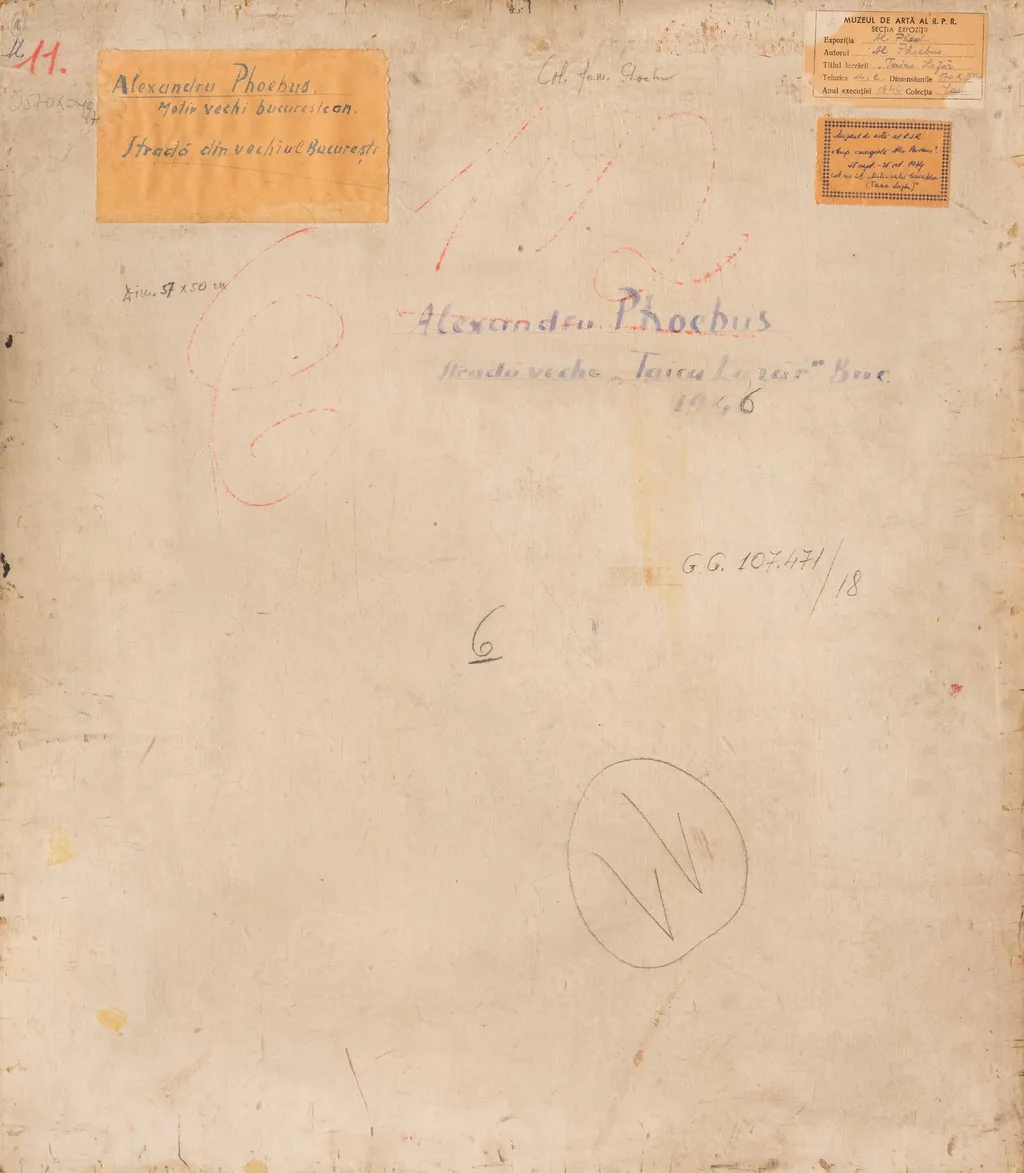 MOTIV VECHI BUCUREȘTEAN ( Str. TAICA LAZĂR), by Alexandru Phoebus, unspecified, 1946