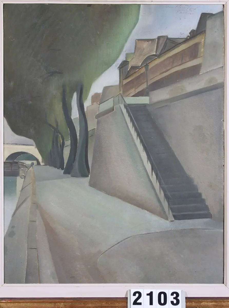 Peisaj din Paris, by Alexandru Phoebus, 1936