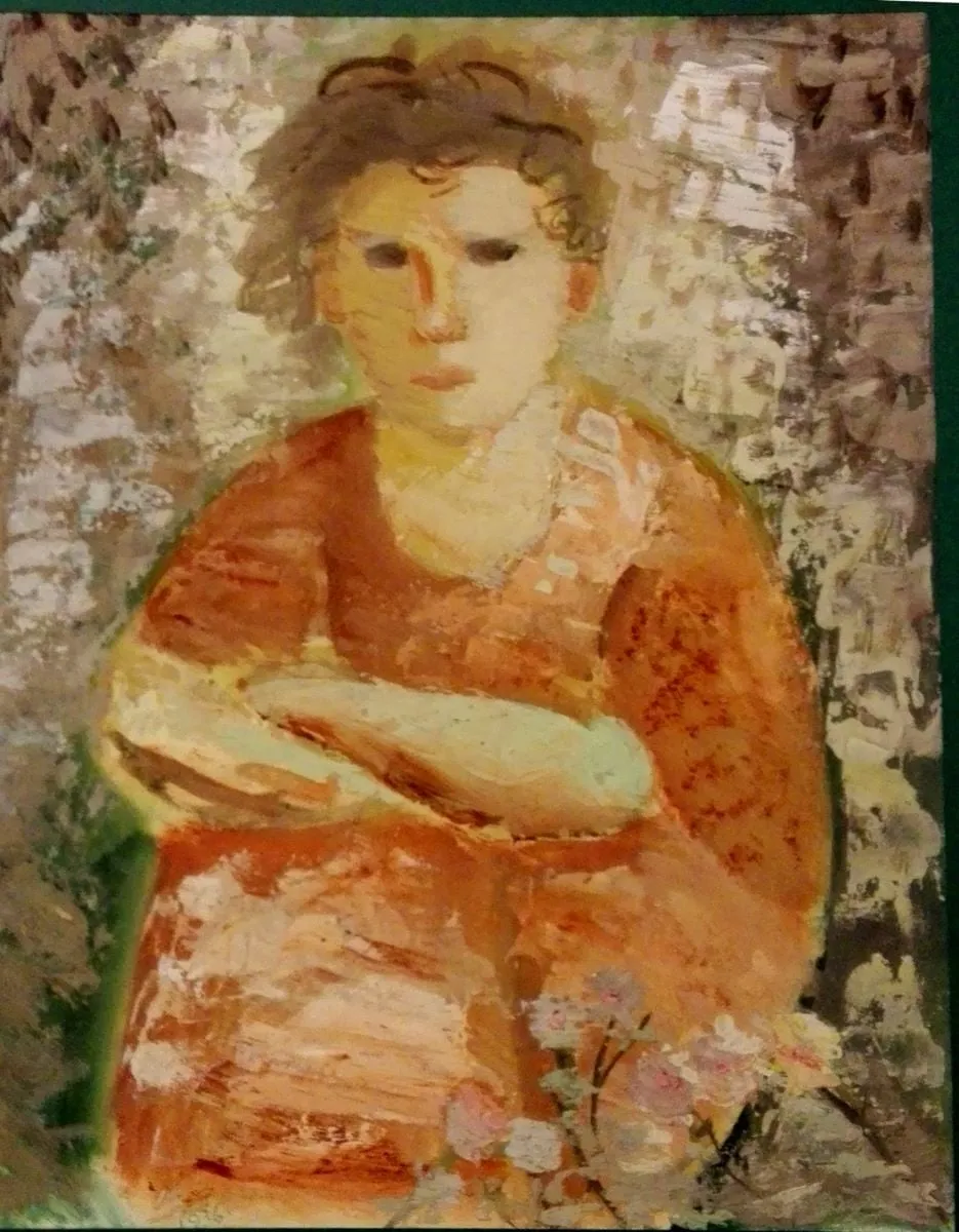 Portret de fată, by Alexandru Phoebus, 1936