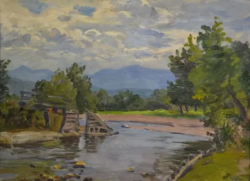 Peisaj de pe Someș, by Alexandru Popp