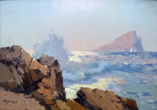 Peisaj marin, by Alexei Vasilievici Hanzen