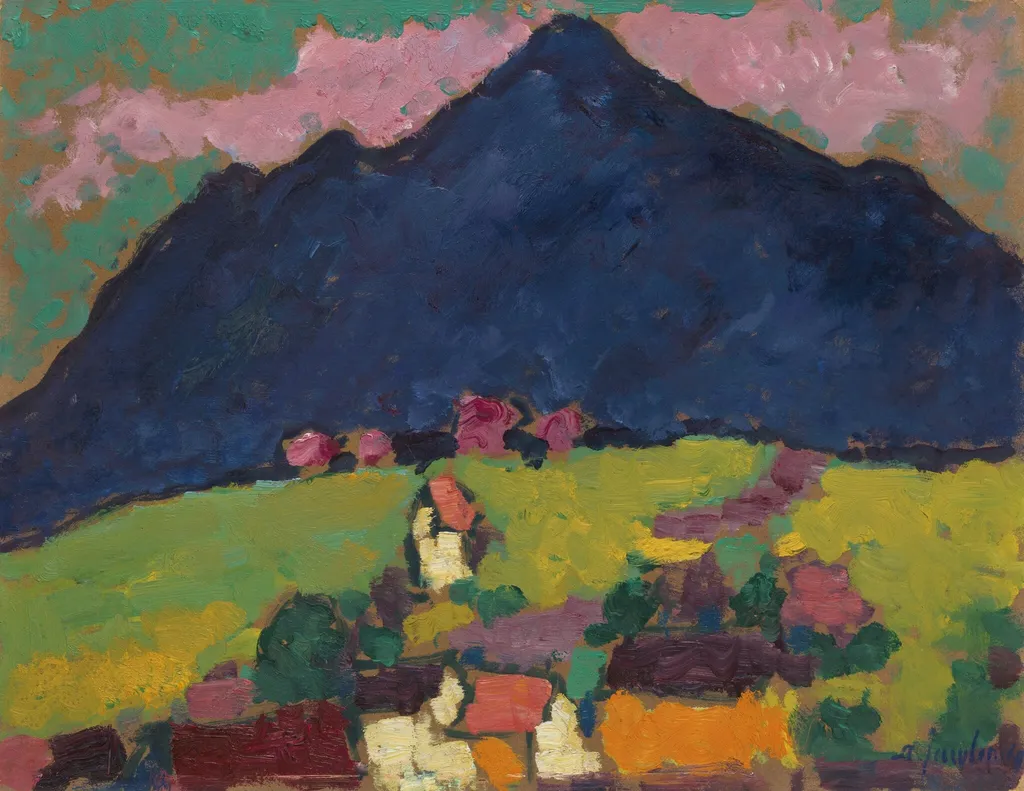 Murnau, by Alexej von Jawlensky, oil, 1910