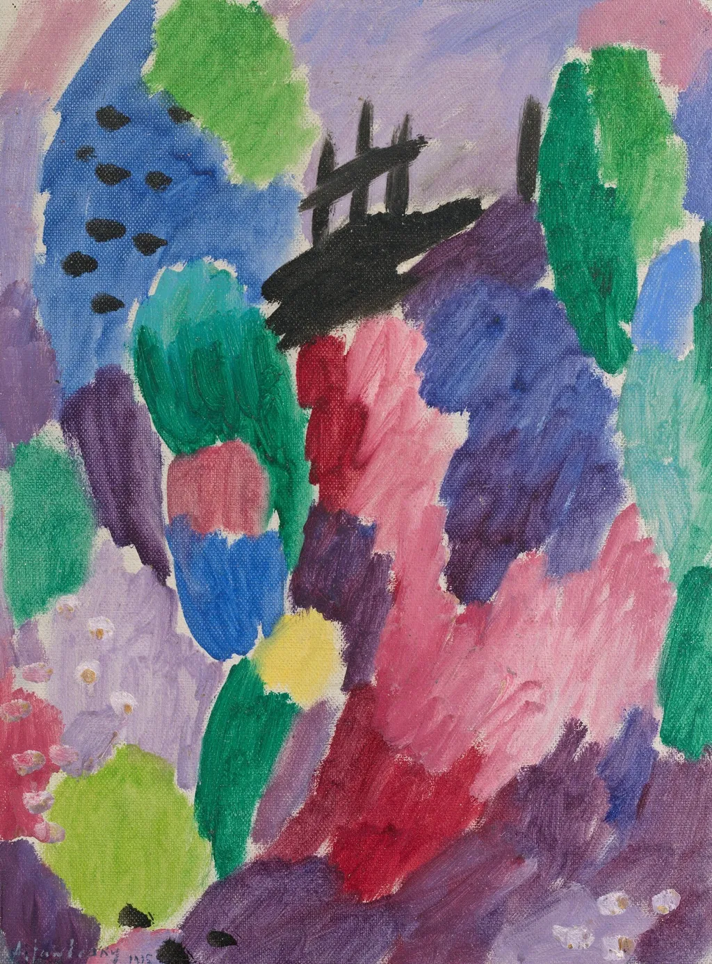 Red Path, St. Prex, by Alexej von Jawlensky, oil, 1915