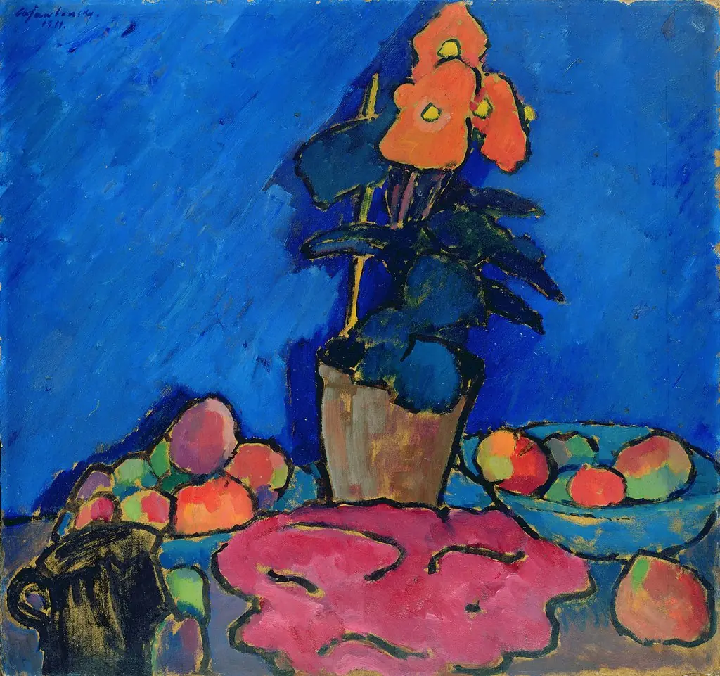 Still Life with Begonia, by Alexej von Jawlensky