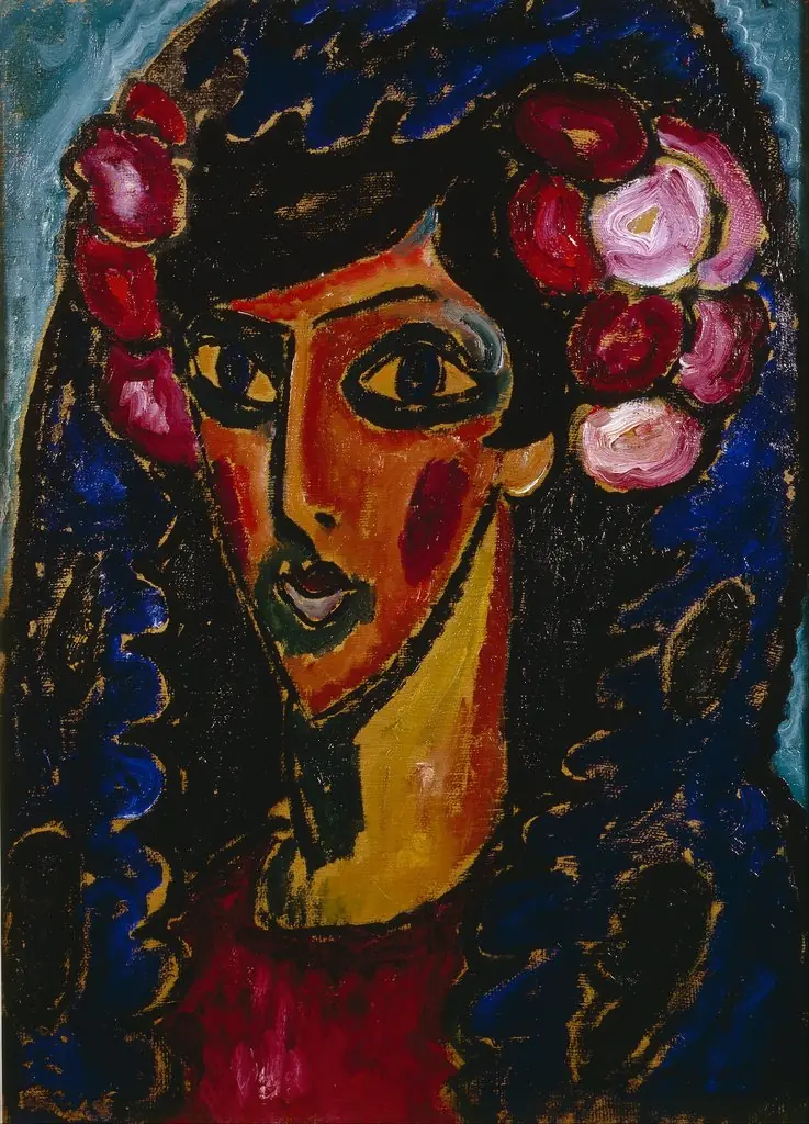 The Blue Mantilla, by Alexej von Jawlensky