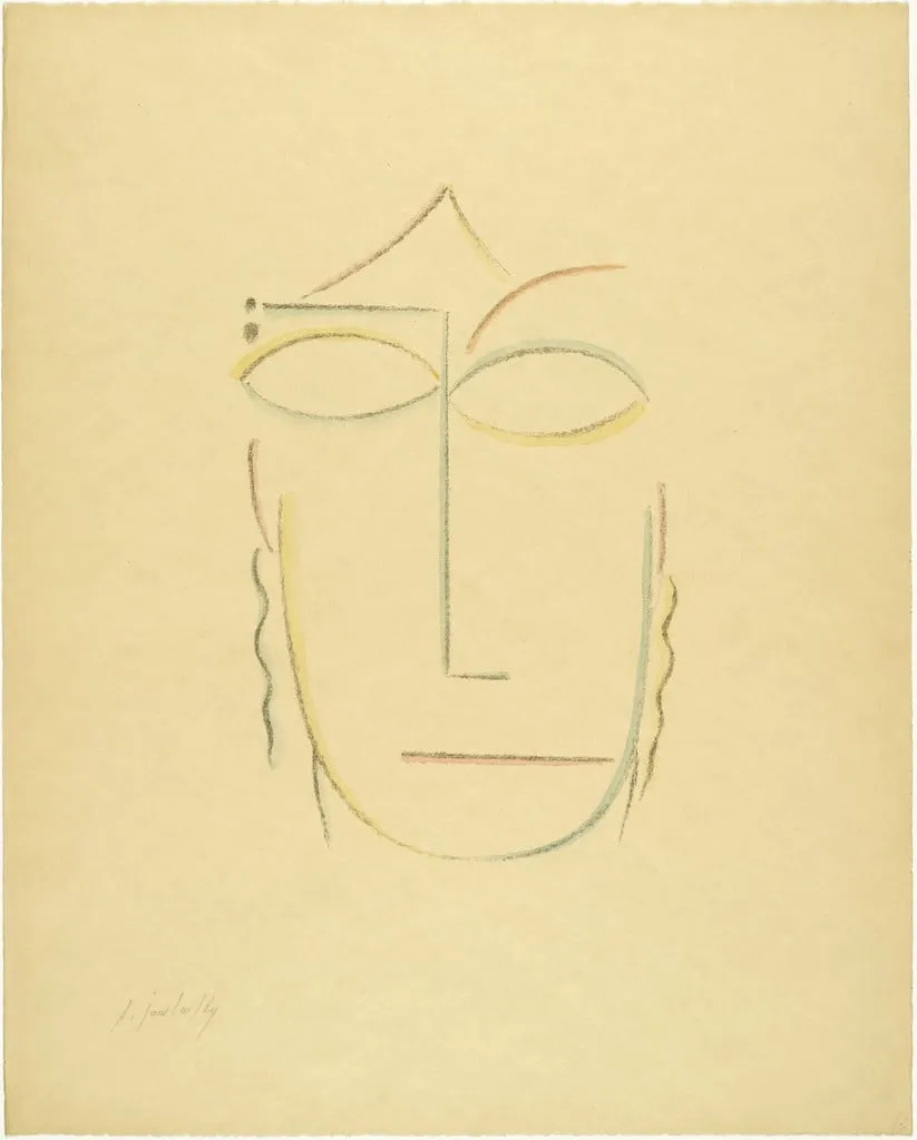 Untitled, by Alexej von Jawlensky, watercolor, 1922