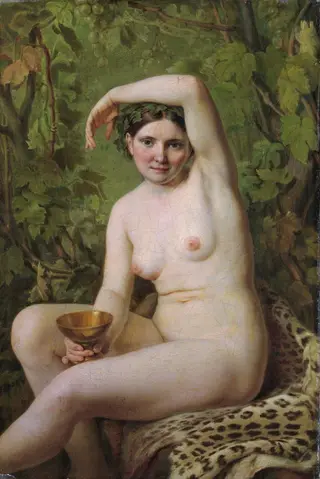 Bather with a Bowl, by Alexey Venetsianov, 1832
