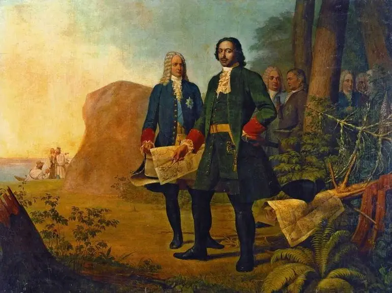 The foundation of St. Petersburg, by Alexey Venetsianov