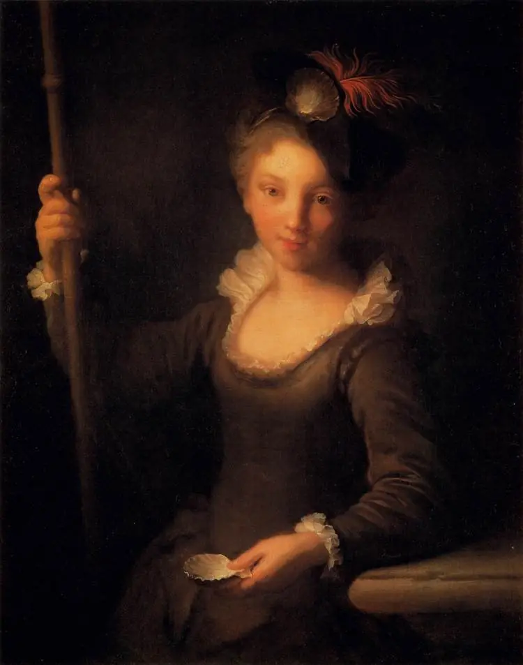 Young pilgrim Girl, by Alexis Grimou