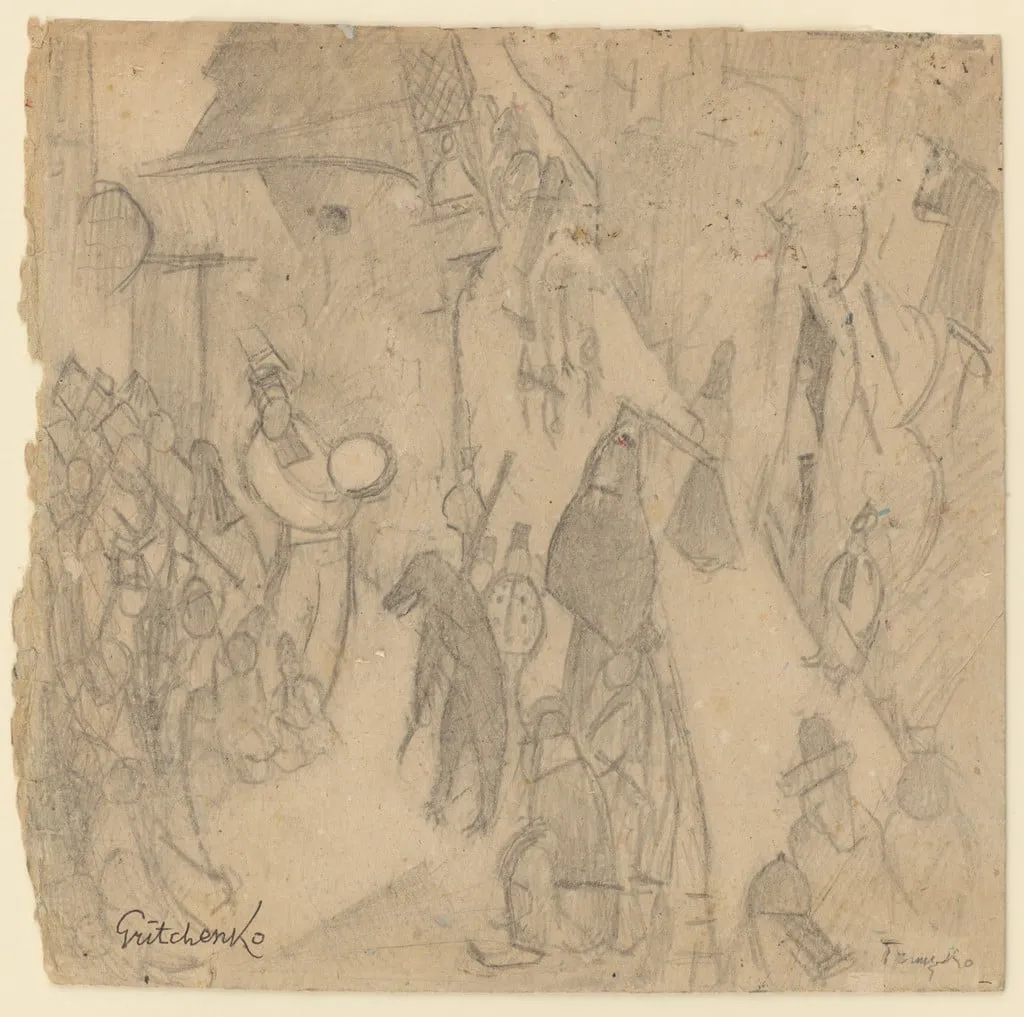 Untitled, by Alexis Gritchenko, graphite, 1920