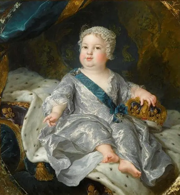 Louis, Dauphin of France (1729-1765) as a newborn, by Alexis Simon Belle