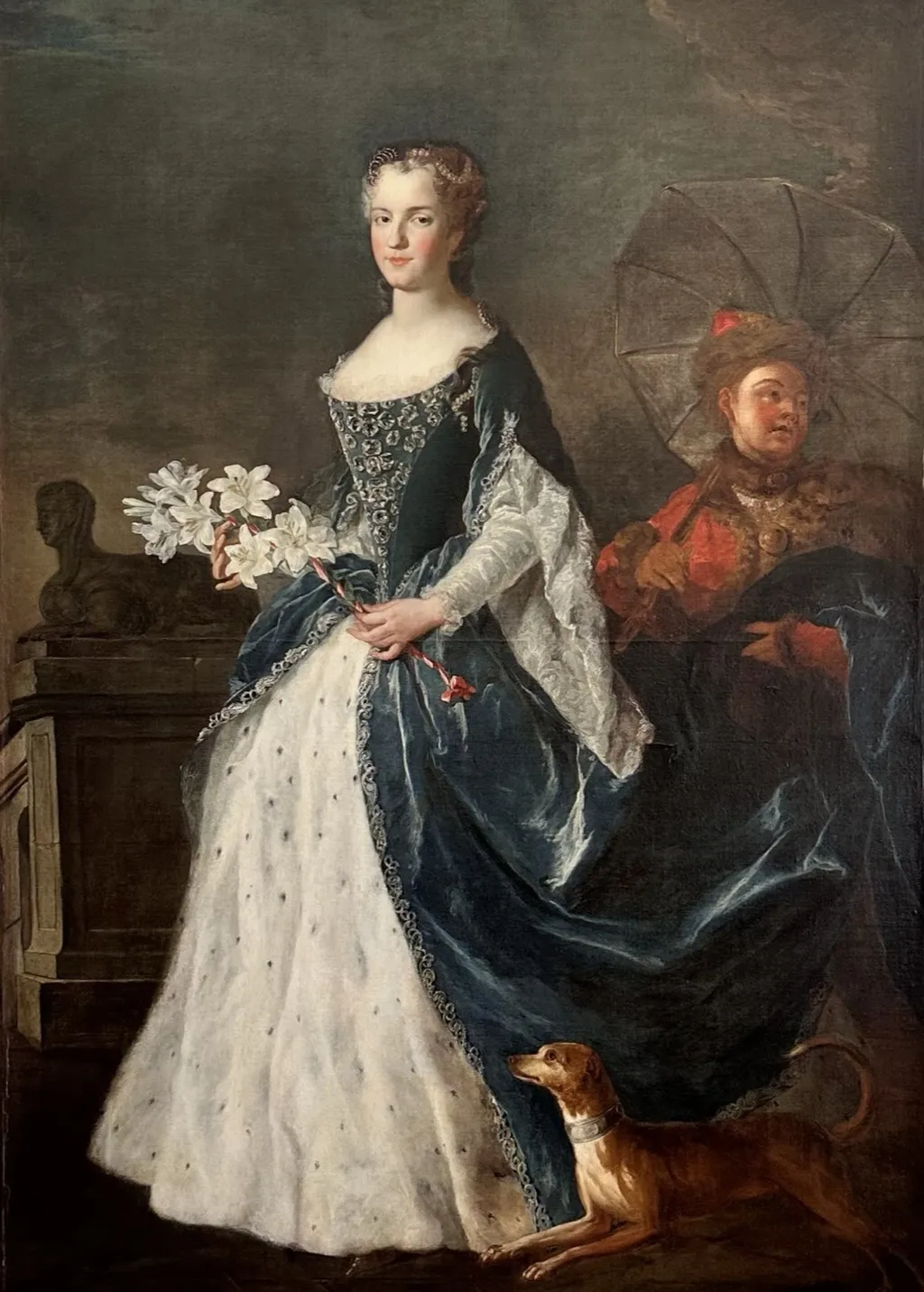 Marie Leszczynska, Queen of France, by Alexis Simon Belle, oil, 1730