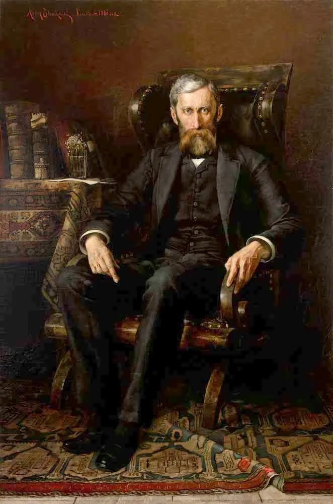 Portrait of Adam Asnyk, by Alexis von Strazynski, oil, 1894