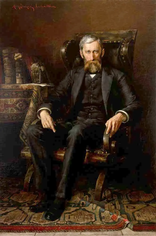 Portrait of Adam Asnyk, by Alexis von Strazynski
