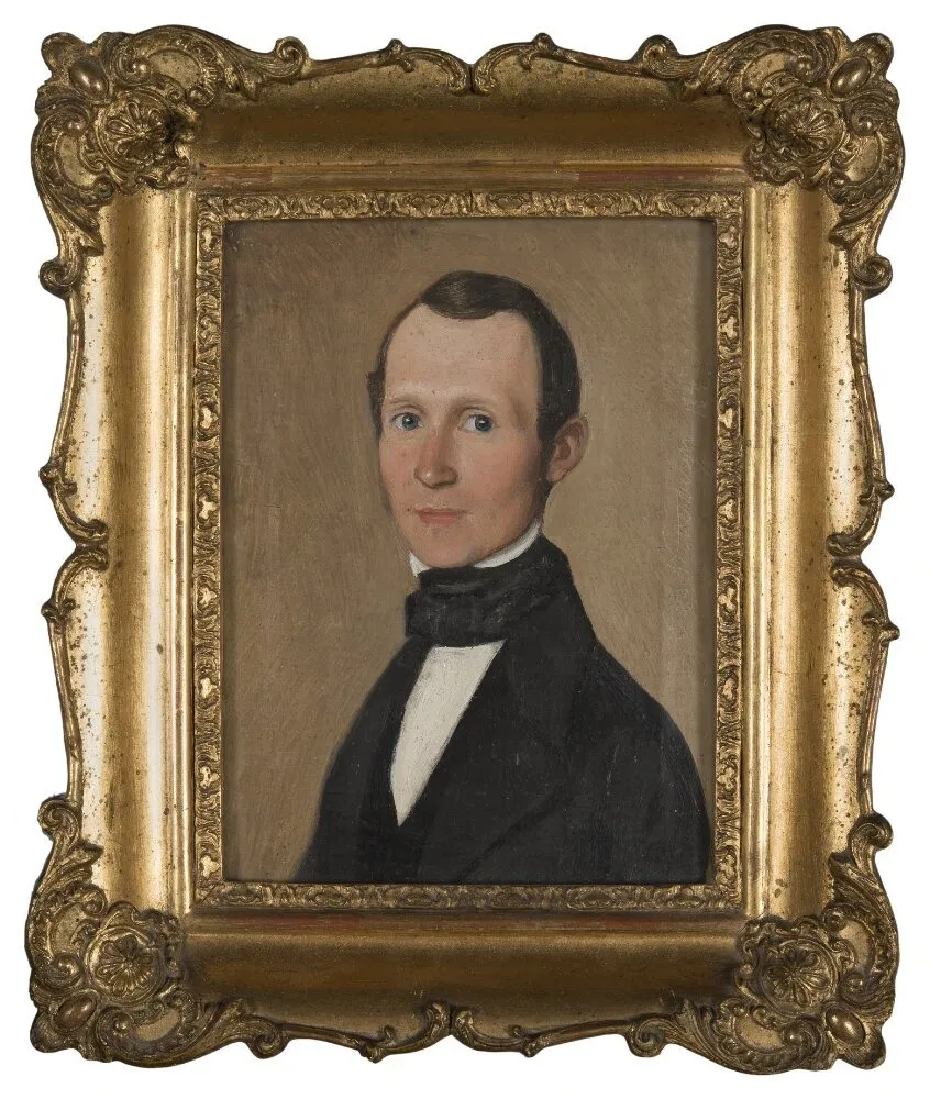 Fredrik Signeul (1810 - 1890), Paint Manufacturer, Director of an Orphanage in Uddevalla, by Alexis Wetterbergh, oil, 1847