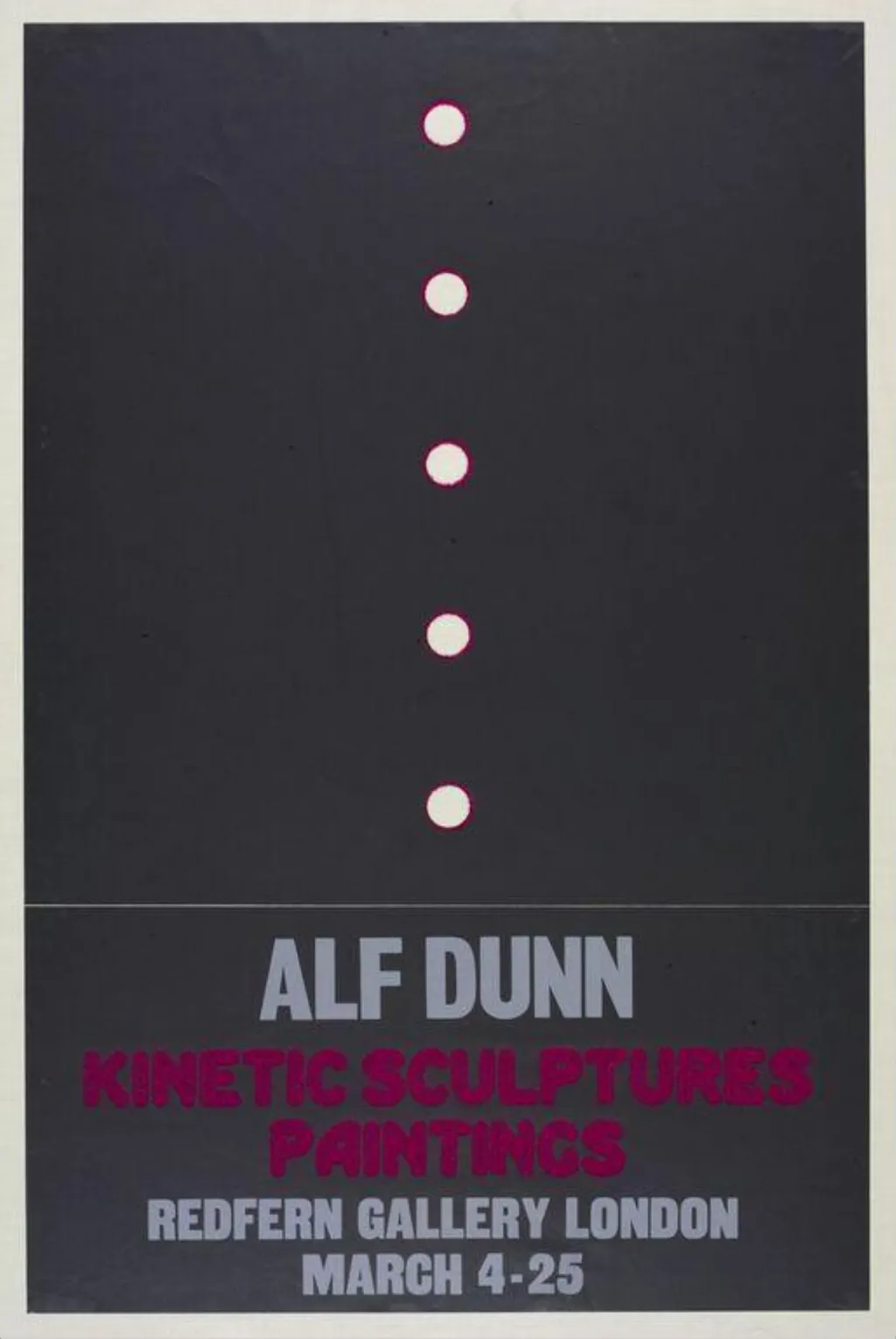 Alf Dunn. Kinetic Sculptures, Paintings, by Alf Dunn, 1975