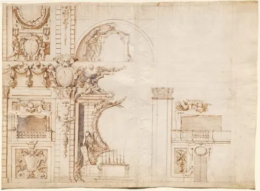 Study for the 'Essequie' Conducted in San Lorenzo, Florence, in 1637 in Honour of Holy Roman Emperor Ferdinand II, by Alfonso Parigi