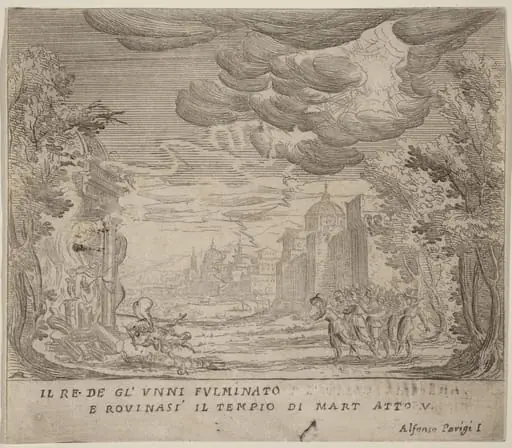 The Striking of the King of the Huns and the Collapse of the Rule of Mart, by Alfonso Parigi II