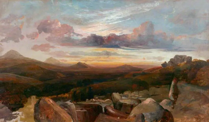 Landscape with Mountains and Rocks, by Alfred Clint