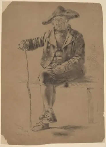 The Old Soldier - Berncastel, by Alfred Cornelius Howland