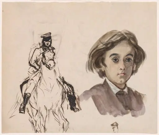 Study Sheet, by Alfred Dehodencq