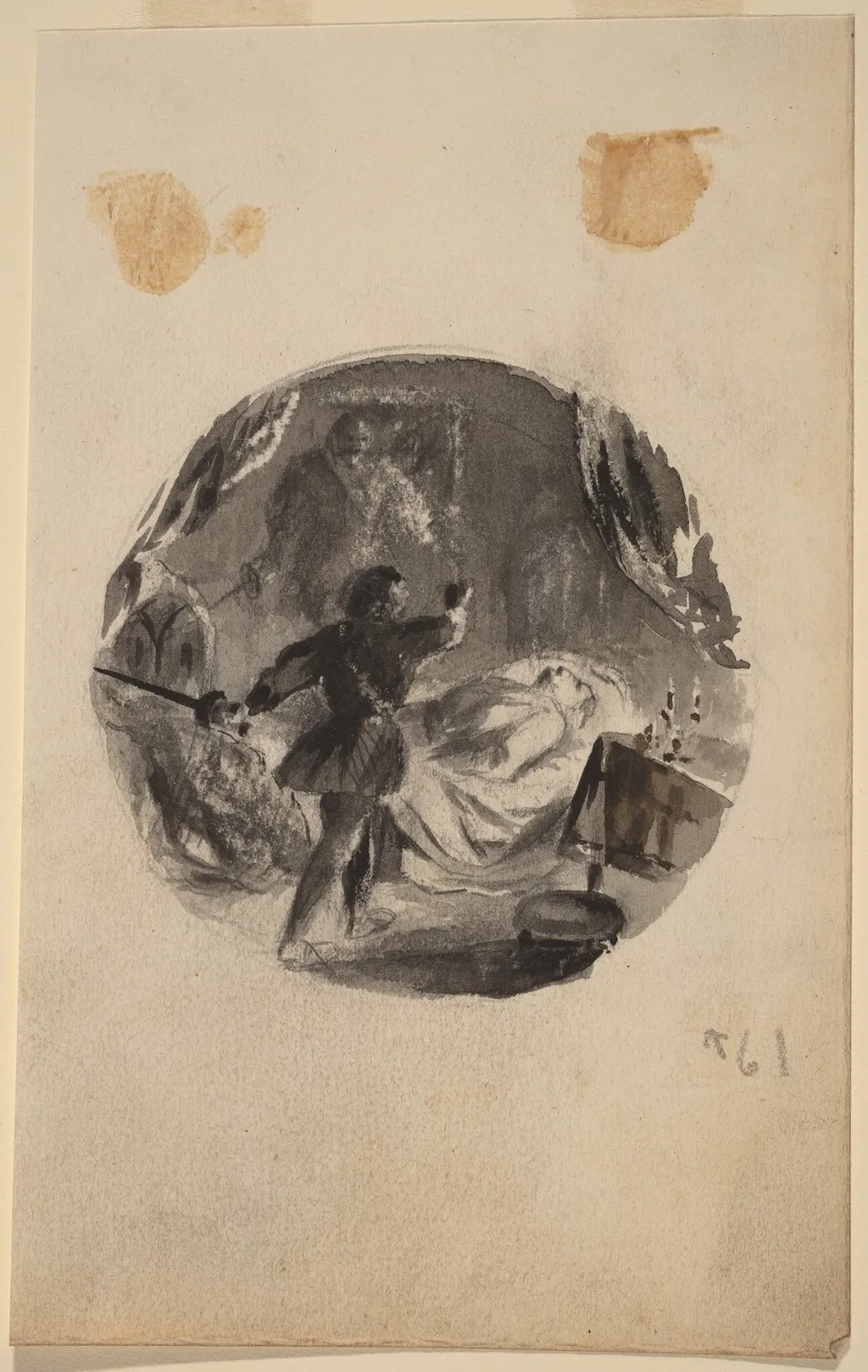 Illustration for Kensworth, by Alfred E. Hubbard, ink, 1840