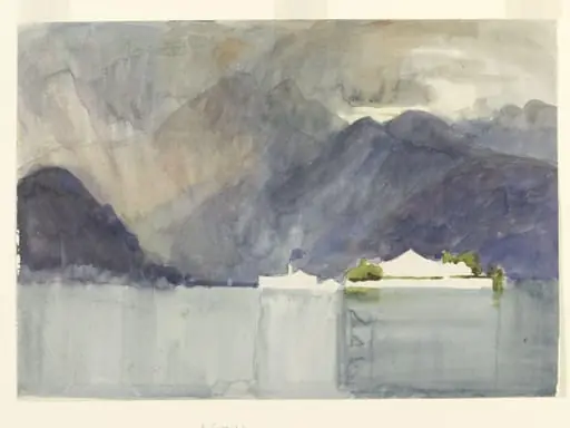 A Swiss Lake, by Alfred East