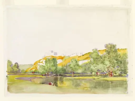 Chateau Gaillard, on the Seine, by Alfred East