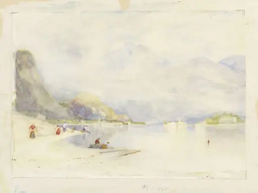 Lago Maggiore from Stresa, by Alfred East