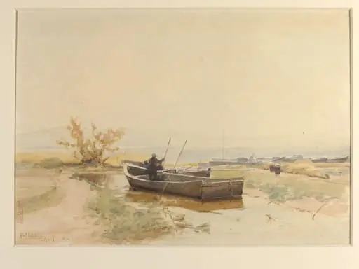 Lake Biwa, Japan, by Alfred East