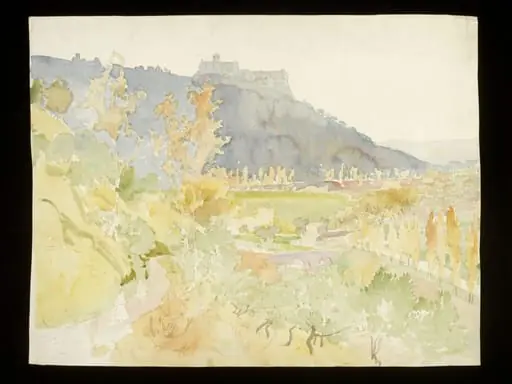 Landscape study, by Alfred East