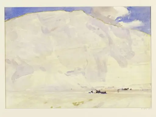 Marble Quarry, probably at Carrara, by Alfred East