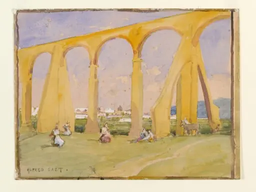 The Viaduct, Algeciras, by Alfred East