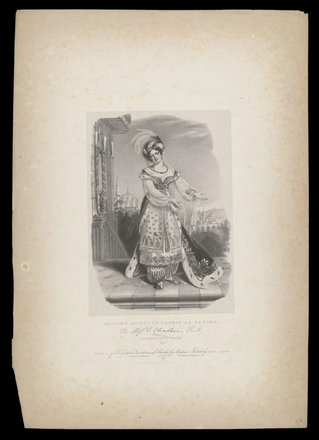 H Beard Print Collection, by Alfred Edward Chalon, 1827