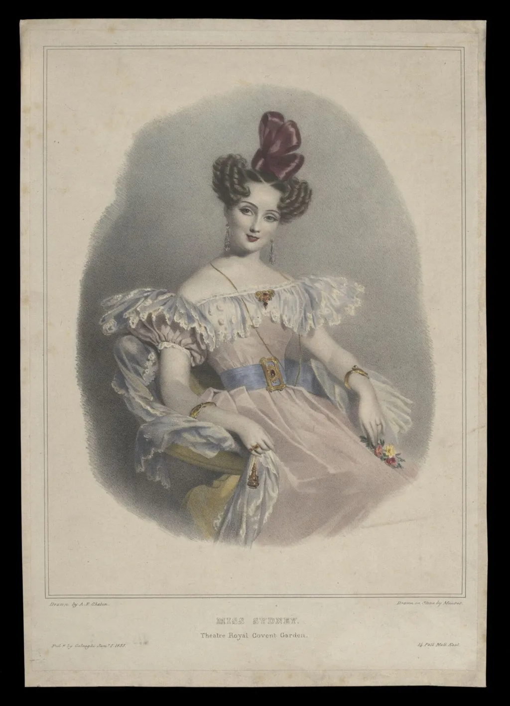 H Beard Print Collection, by Alfred Edward Chalon, 1