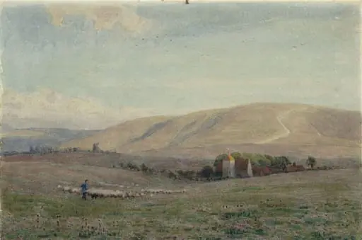 The Downs, near Storrington, Sussex, by Alfred Fitzwalter Grace