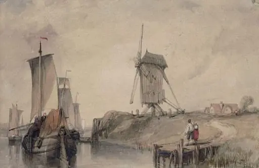 A River Scene, by Alfred Gomersal Vickers
