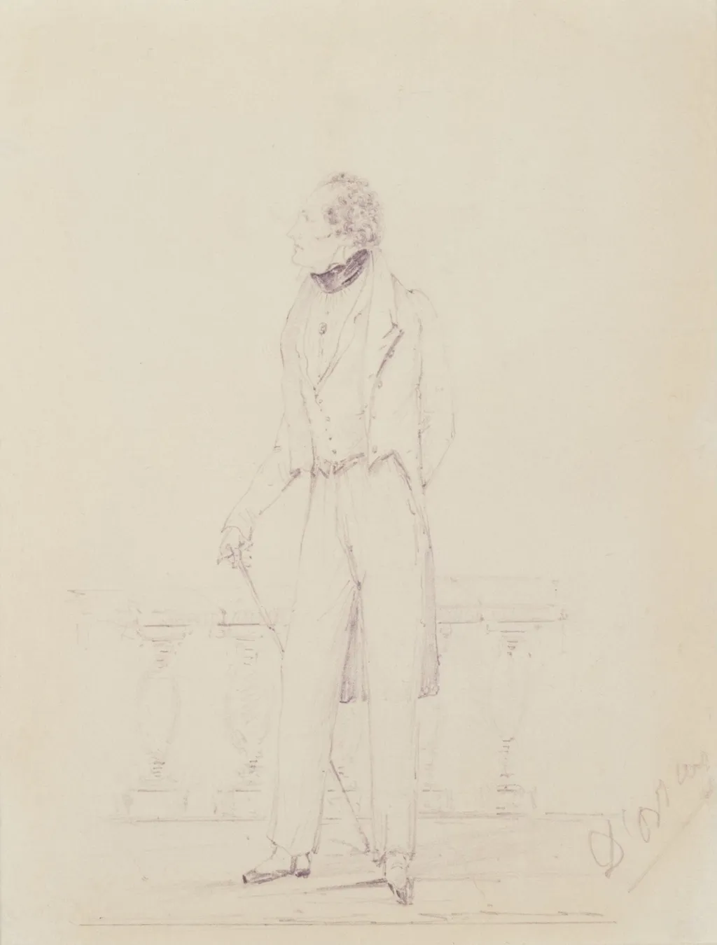 Lord Byron (1788-1824), by Alfred Guillaume Gabriel d'Orsay, 1823