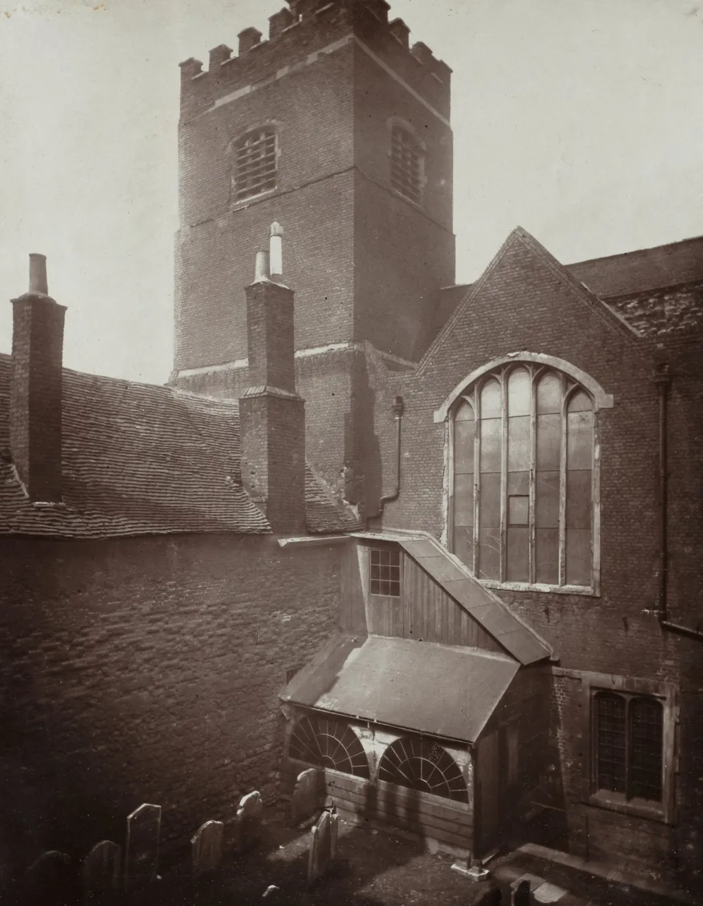 St. Bartholomews: The Green Churchyard on the Site of the Old South Transept, by Alfred H. Bool, 1877