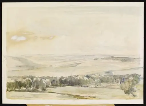 The Downs from Friston, by Alfred Hayward