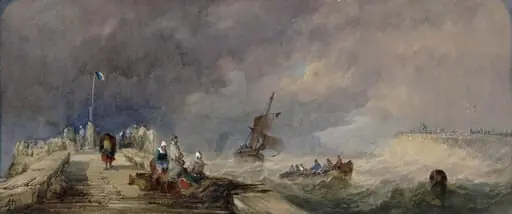Calais Pier, by Alfred Herbert