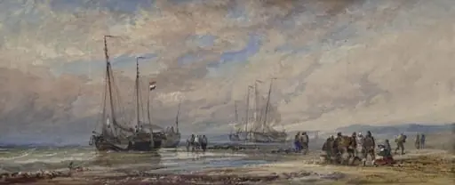 Schevening Beach, by Alfred Herbert