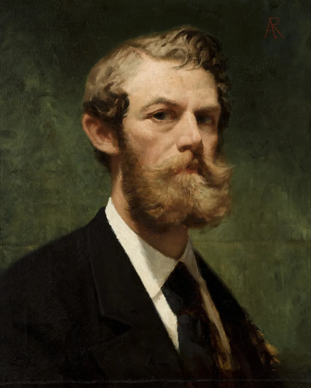Self-Portrait, by Alfred Isidore Römer, oil, 1873