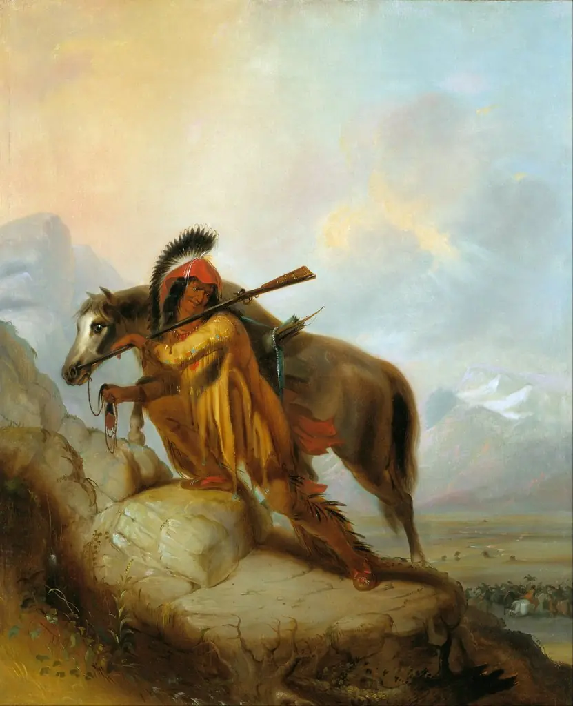 The Scalplock, by Alfred Jacob Miller