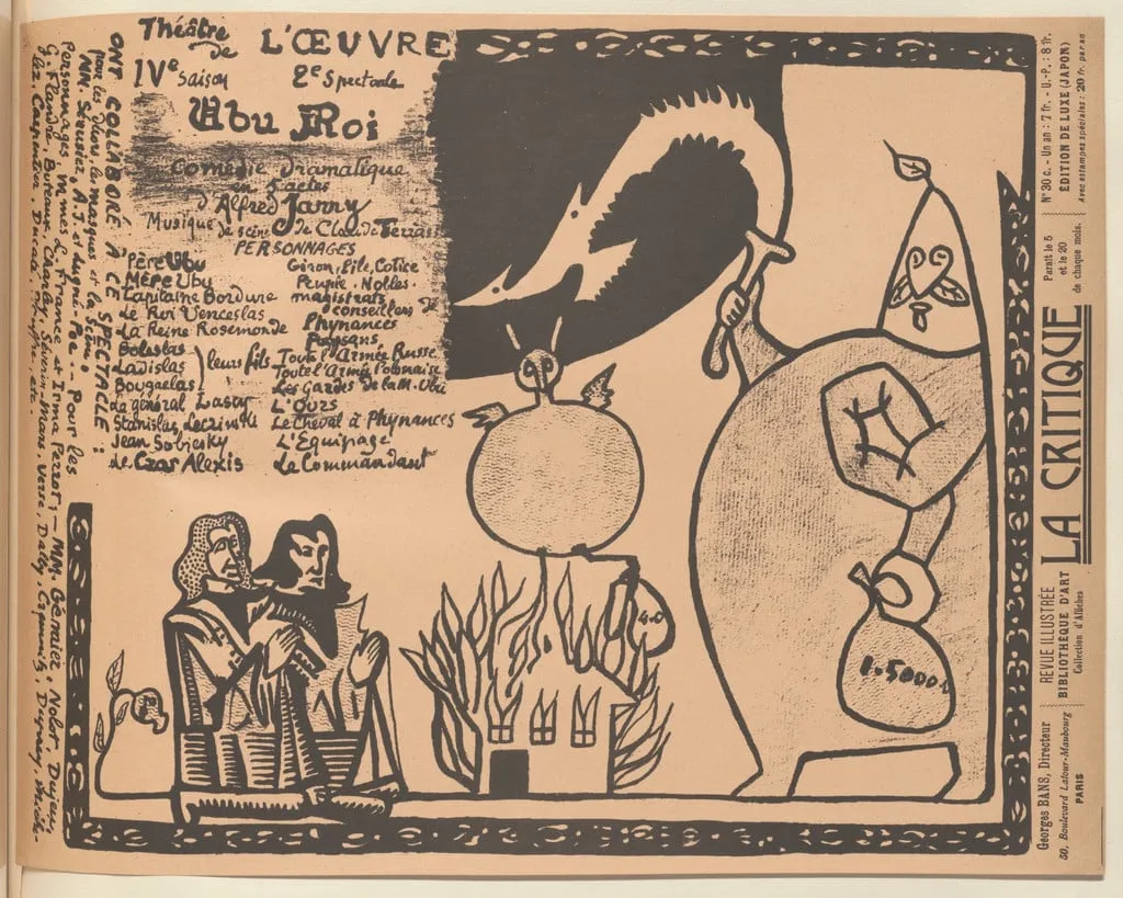 Untitled, by Alfred Jarry, ink, 1896
