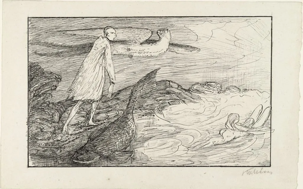 Untitled, by Alfred Kubin, ink, 1903