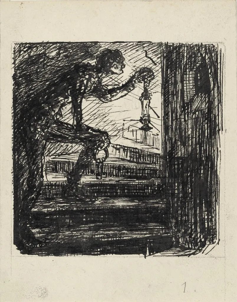 Untitled, by Alfred Kubin, graphite, 1927