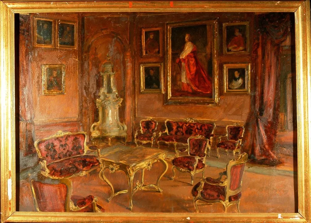 Interior roșu, by Alfred Macalik, unspecified, 1946